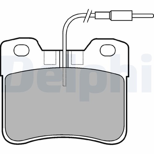 Brake pads set - , right
