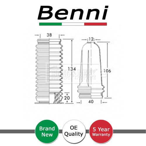 Steering rack boot set - steering,