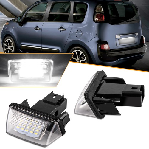 Led number license plate - plate, light