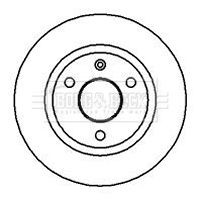 Borg beck brake disc - borg, 2