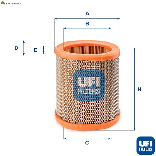 Air filter 258 - 27.258.00, for