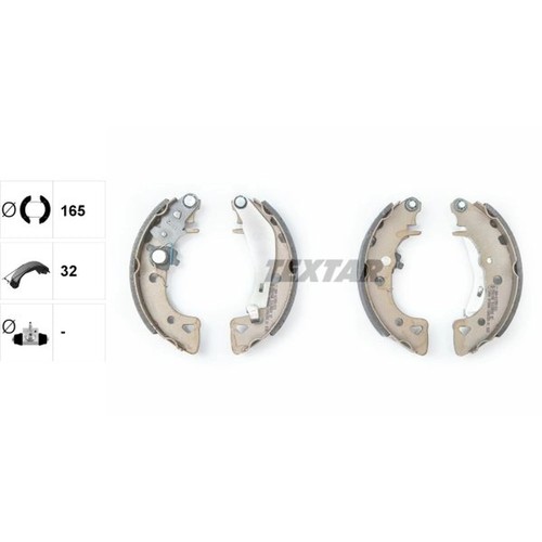 Rear brake shoe set axle - shoe, kit